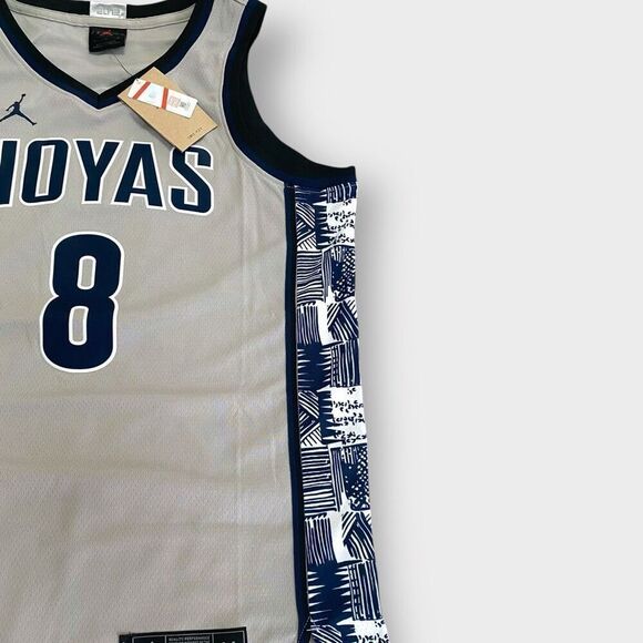 Nike Jordan Georgetown Hoyas #8 Elite Gray Jersey Mens size Medium CN2994-052 - Picture 4 of 12